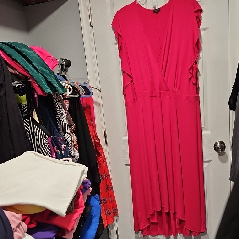 The Limited Fuchsia High Low Dress